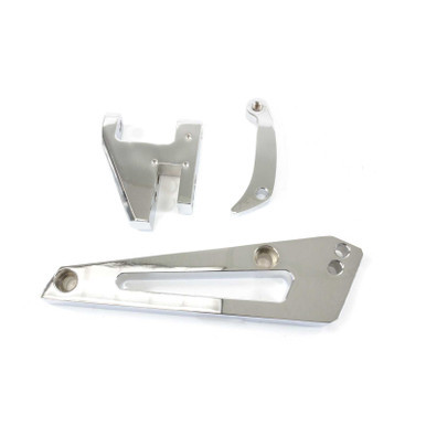 Top Street Performance Top Street Performance Alternator 10SI Bracket; Aluminum BBC Short Water Pump; Chrome TSPJM9104C