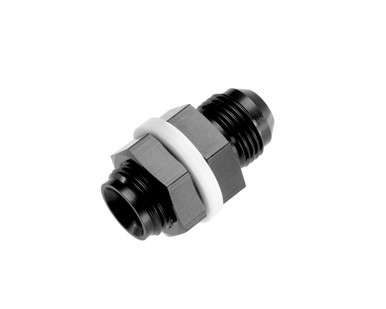 REDHORSE PERFORMANCE 12AN Bulkhead Adapter Black Male Male RHP8832-12-2