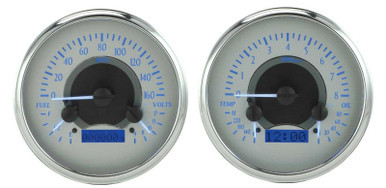 DAKOTA DIGITAL VHX SERIES DIRECT-FIT ANALOG GAUGE SYSTEMS FOR 1954-1955 TRUCK DDGVHX-54C-PU-S-B