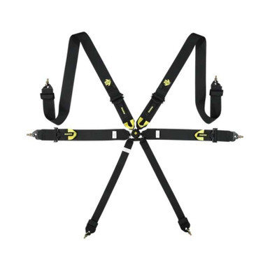 Corsa Harness 6 Point 3x3x2 Black Clip in Cam MOMM060303BK