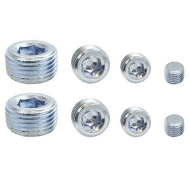 Pipe Plugs Allen Head Zinc 8Pcs. SPC8250
