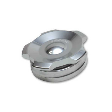 VIBRANT PERFORMANCE POLISHED ALUM. FILL CAP W/ALUM. WELD BUNG 2IN VIB11290