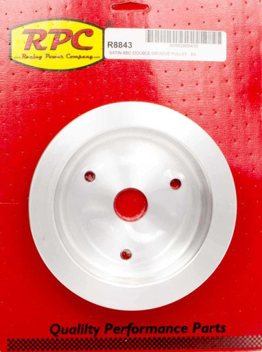 RACING POWER CO-PACKAGED BBC SWP 2 Groove Lower Pulley Satin RPCR8843