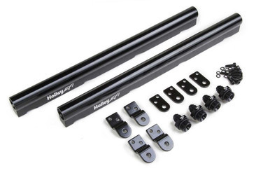 HOLLEY Billet Alm. Fuel Rails - GM LS Factory Intakes HLY534-209