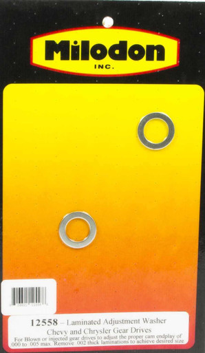 MILODON Laminated Shim Washers (2) Gear Drive Parts MIL12558