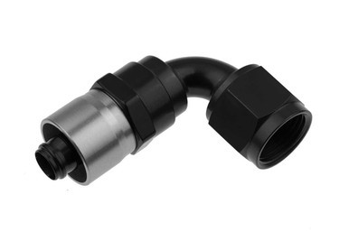 REDHORSE PERFORMANCE 6AN Crimp Style Hose End Black 90 RHP7090-06-2