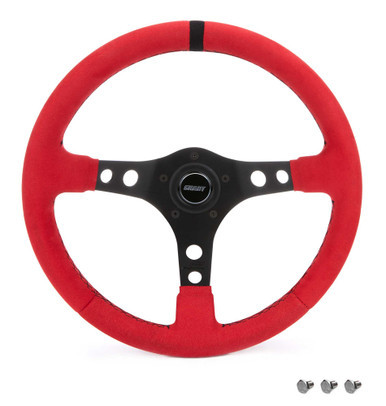 Ultrasuede Steering Wheel Race Red GRT8515