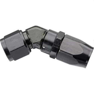 FRAGOLA  -6 X 45 DEGREE LOW PROFILE RACE 3000 SERIES FORGED HOSE END FRG104606-BL
