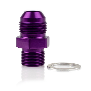 COLOR FITTINGS HONDA CR125 CYLINDER HEAD TO 08 AN FLARE FITTING  - PURPLE COFF2S-08-016-001-PU