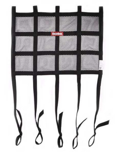 RACEQUIP WINDOW NET MESH BLACK SFI HYBRID ADJ. STRAP RQP822005