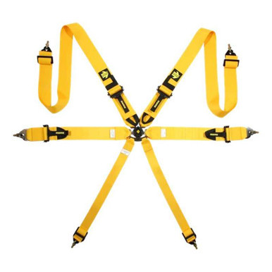 Corsa Harness 6 Point 3x3x2 Yellow Clip in Cam MOMM060303YL