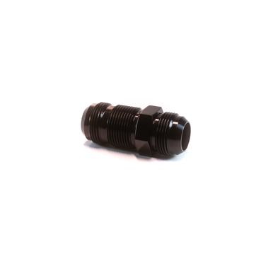 COLOR FITTINGS -08 AN FITTING BULKHEAD STRAIGHT  - BLACK COFBHF-08-000-000-BL