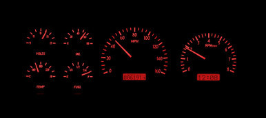 DAKOTA DIGITAL GAUGE KITS AND INSTRUMENT CLUSTERS DDGVHX-87F-PU-K-R