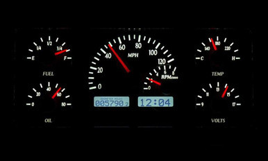 DAKOTA DIGITAL VHX SERIES DIRECT-FIT ANALOG GAUGE SYSTEMS DDGVHX-63J-WAG-K-W