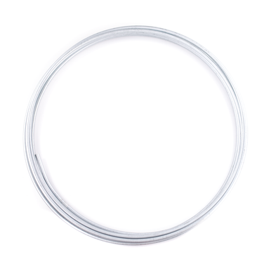 COLOR FITTINGS 3/8" ALUMINUM HARD LINE - 25FT ROLL  - RAW ALUMINUM COFAHL-00-038-025-SL