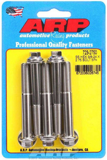 S/S Bolt Kit - 6pt. (5) 3/8-24 x 2.750  ARP723-2750