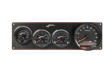 LONGACRE Waterproof SMI 3 Gauge Panel W/Tach OP/WT/OT LON52-44573