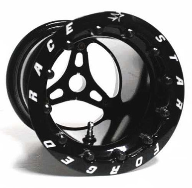 RACE STAR INDUSTRIES 53 Jr Dragster Pair 8x8 Double Beadlock Black RSI53-88DBL