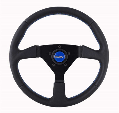 Steering Wheel 13.75in Wrapped w/Blue GRT626
