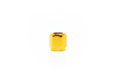 COLOR FITTINGS -04 AN FITTING - 6.0MM TUBE NUT  - GOLD COFHTN-04-060-000-GD