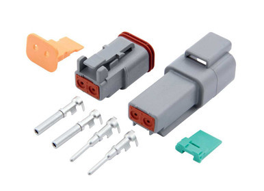 QUICKCAR RACING PRODUCTS DEUTSCH CONNECTOR - 2-PIN
