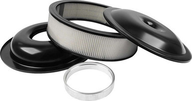 ALLSTAR PERFORMANCE LW 14in A/C Kit Black 3in Paper Element ALL25911