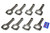 EAGLE Pontiac V8 6.625  I-Beam Connecting Rods EAGSIR6625PP