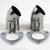 Granatelli 2.5in 304SS Turn Down w/3-Bolt Flange & Gaskets (Pair) - 307525-2