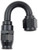 FRAGOLA Hose Fitting #6 180 Deg PTFE Black FRG681806-BL