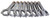 EAGLE BBC 4340 Forged H-Beam Rods 6.135 EAGCRS61353D