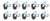QUICKCAR RACING PRODUCTS ALUM LINE CLAMPS 3/8IN 10PK