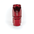 COLOR FITTINGS -04 STRAIGHT FEMALE ALUMINUM HOSE END (PTFE)  - RED COFFPE-04-000-000-RD