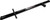 ALLSTAR PERFORMANCE L/W Front Axle Black 50in x 2-1/2in ALL55170