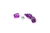 COLOR FITTINGS -10 AN 45 DEGREE FEMALE ALUMINUM HOSE END (PTFE)  - PURPLE COFFPE-10-045-000-PU