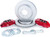 Alcon 10-14/17-18 Raptor/09-17 F150 360x32 Rotors 4-Piston Rear Brake Kit w/o Elect Park Brake - Red - BKR5059D07