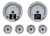 DAKOTA DIGITAL HDX SERIES UNIVERSAL ROUND ANALOG GAUGE KITS DDGHDX-2024-S