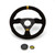 OMP RACING, INC. Steering Wheel Trecento Black Suede Leather OMPOD0-1975-071