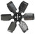 DERALE 17in Rigid Race Fan Steel Blade DER17317