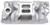 EDELBROCK SBC Performer RPM A/G Manifold - 262-400 EDE7501