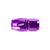 COLOR FITTINGS -16 AN STRAIGHT FEMALE ALUMINUM HOSE END FITTING  - PURPLE COFFHE-16-000-000-PU