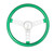 Steering Wheel Mtl Flake Green/Spoke Chrm 13.5 GRT8442