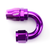 COLOR FITTINGS -10 AN 180 DEGREE FEMALE ALUMINUM HOSE END FITTING  - PURPLE COFFHE-10-180-000-PU