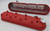 Granatelli 96-22 GM LS Tall Valve Cover w/Integral Angled Coil Mounts - Red Wrinkle (Pair) - 640363