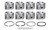 WISECO Honda Piston Kit K24 87.50mm Bore 5cc WISK634M875