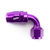 COLOR FITTINGS -20 AN 90 DEGREE FEMALE ALUMINUM HOSE END FITTING  - PURPLE COFFHE-20-090-000-PU