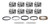 BBC Dome Piston Set w/Rings 4.310 Bore BTPBBC5110-060-SET