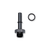 COLOR FITTINGS -6AN ORB TO 3/8" QUICK CONNECT  - BLACK COFO2B-06-038-000-BL