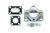 Carburetor Adapter Kit R ochester 2BBL with Gaske SPC9149