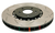 DBA 08+ EVO X Front Slotted 5000 Series 2 Piece Rotor Assembled w/ Black Hat - DBA52224V2BLKS