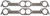 EDELBROCK Exhaust Gasket Set - Pontiac V8 EDE7281
